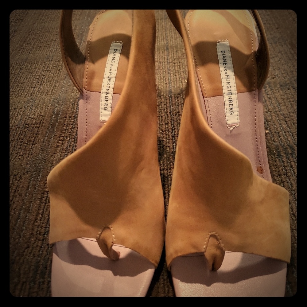 Diane Von Furstenburg Suede Sandal